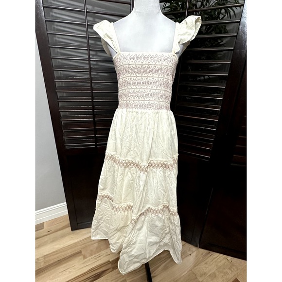 Madewell Cream Maxi Dress - Picture 2 of 9